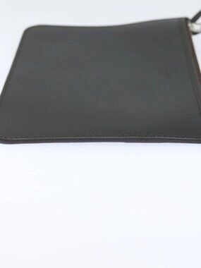 LOUIS VUITTON Pouch Leather Brown LV